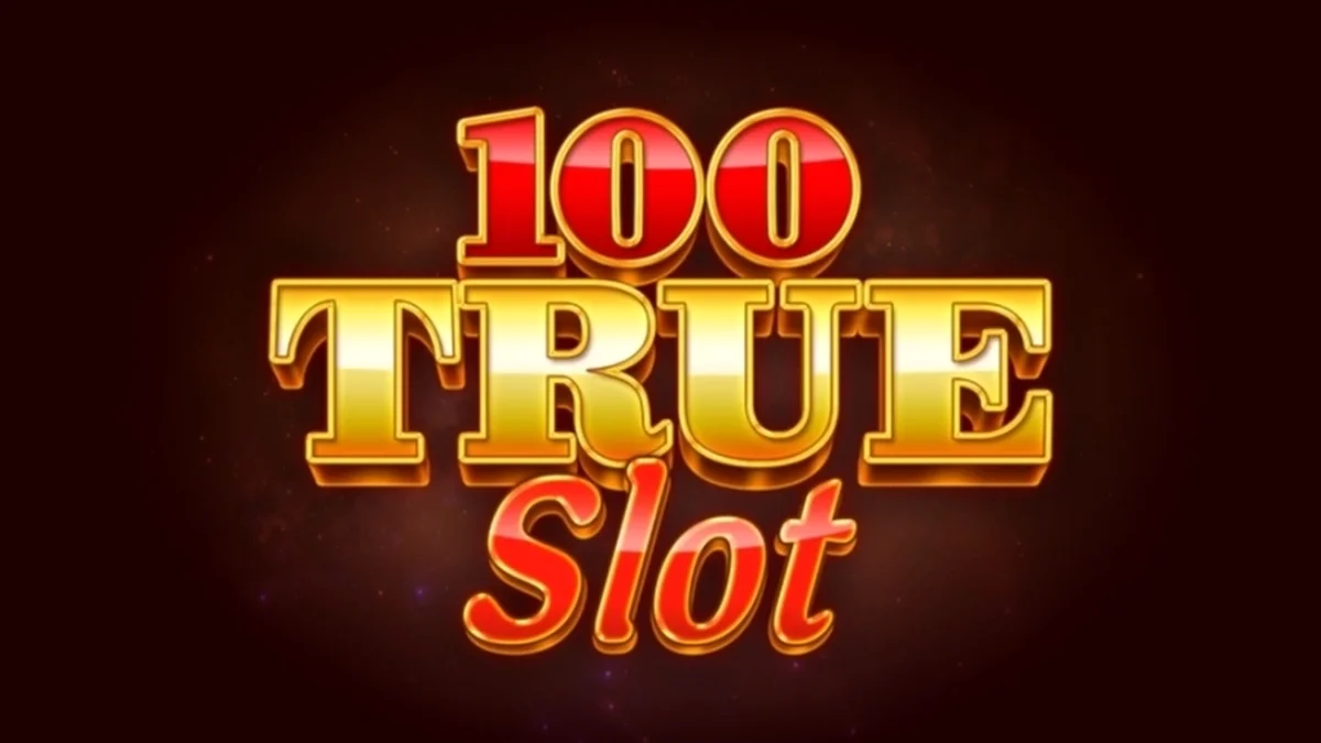 Tampilan antarmuka permainan slot 100 True Slot dengan desain klasik yang modern